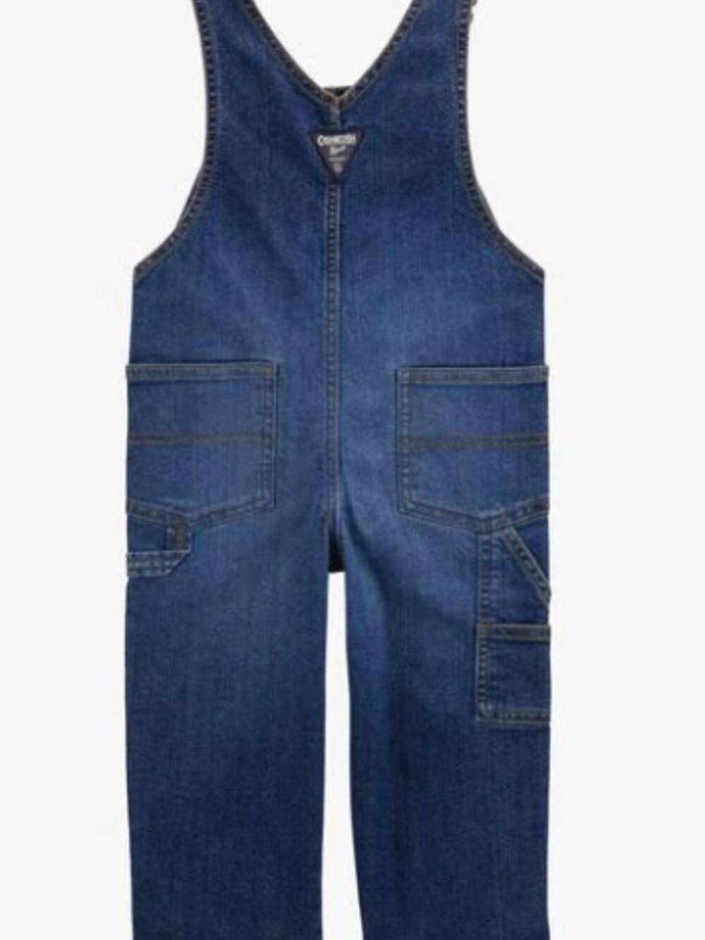 NWT OshKosh B'Gosh Toddler Denim Overalls Dark Wash Baby Boy Jean Overalls 2T - Picture 4 of 4